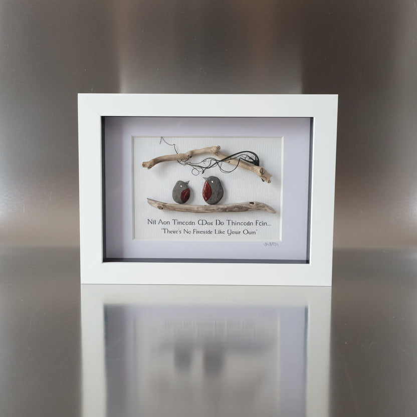 Framed Pebble & Ceramic Art - Lough Melvin Studios