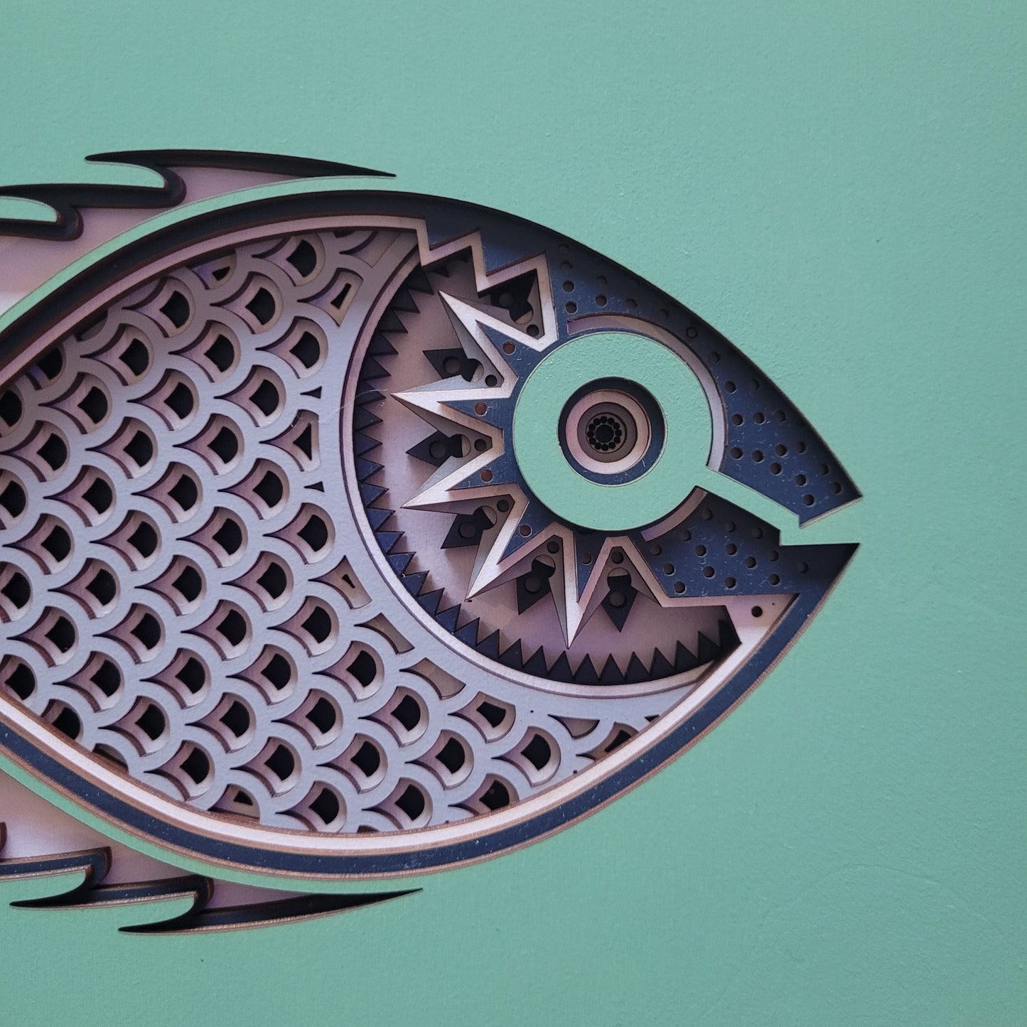 Seven2 Art - Wall Art - Sid, geometric fish
