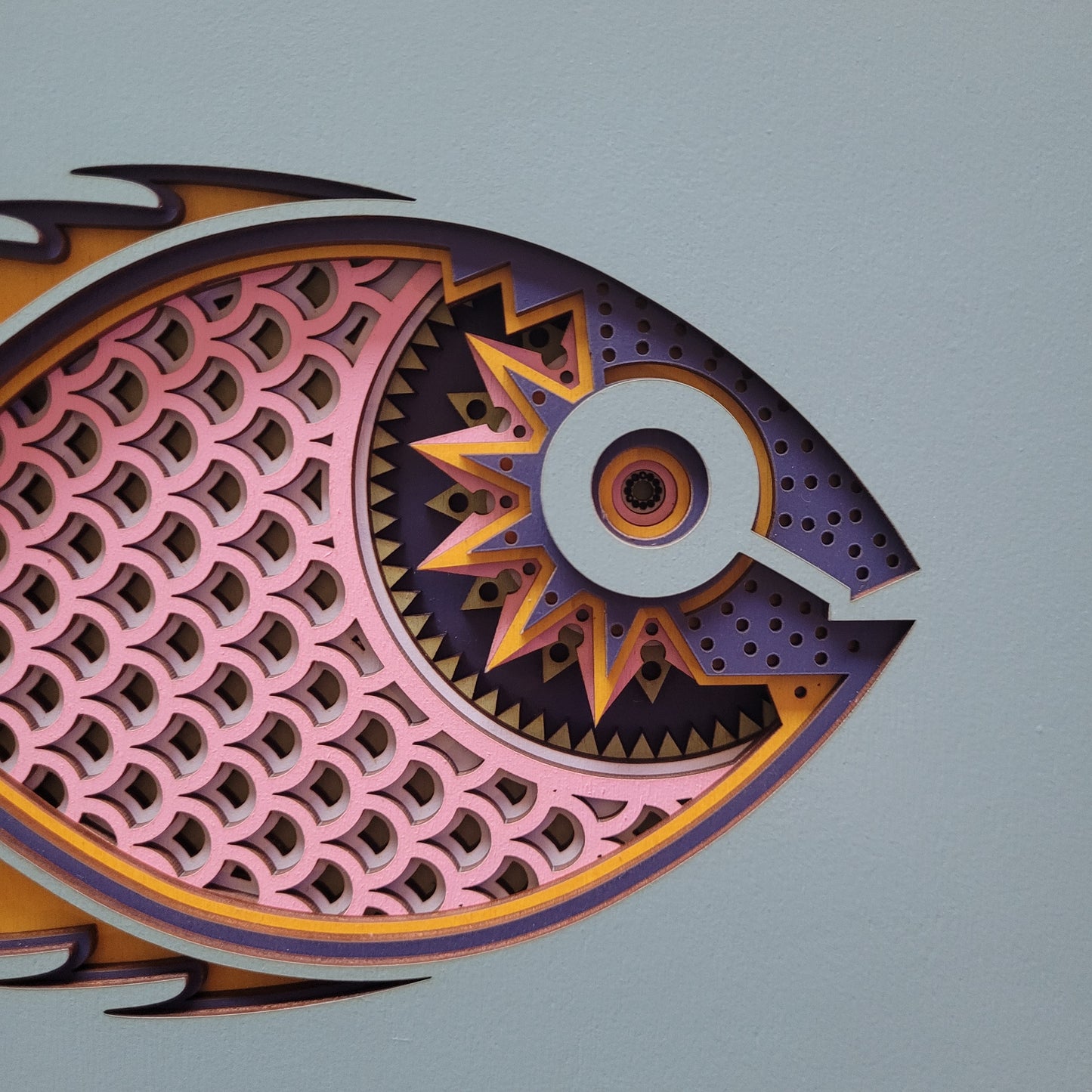 Seven2 Art - Wall Art - Samantha, geometric fish