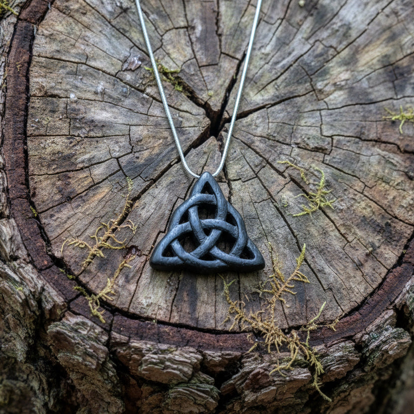Bog Oak Celtic Knot Pendants