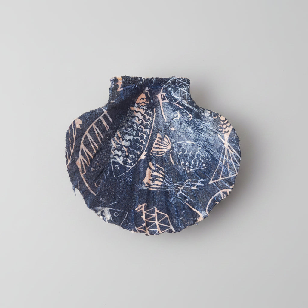 Hand Painted Scallop Seashells