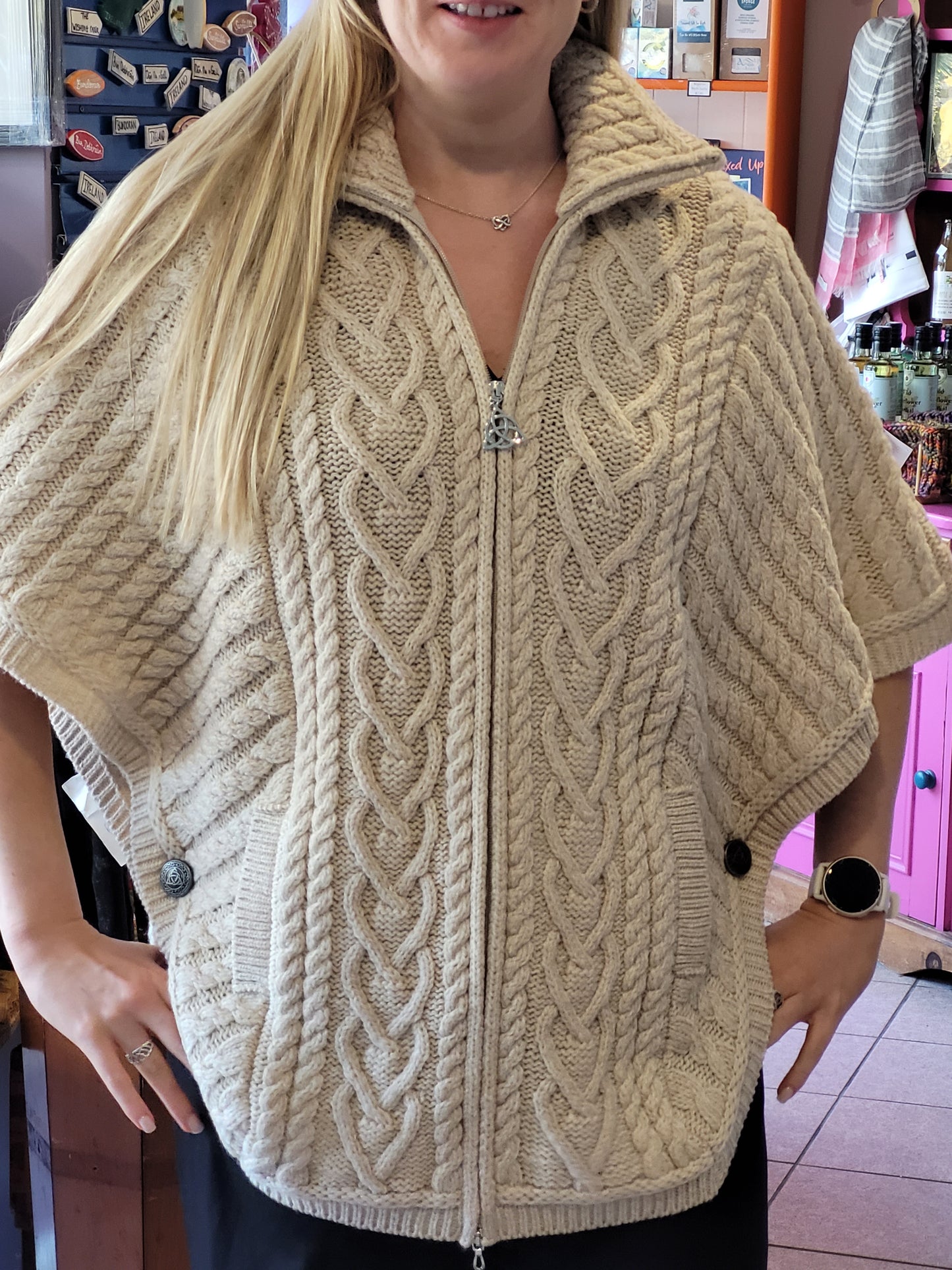 Aran Poncho Jacket