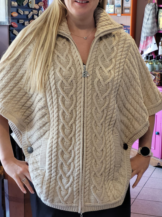 Aran Poncho Jacket