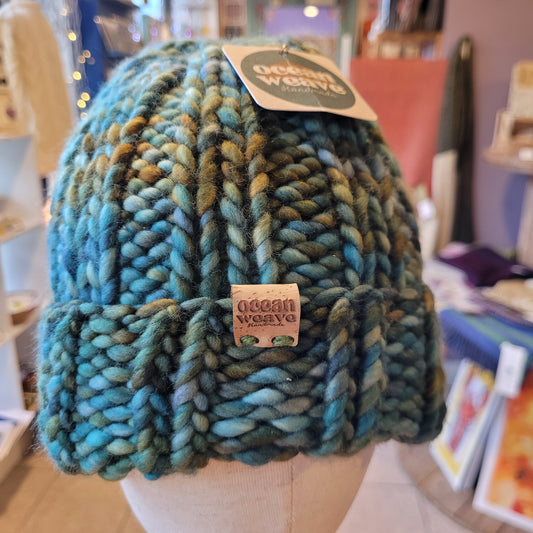 Ocean Weave - Hand Dyed Beanies