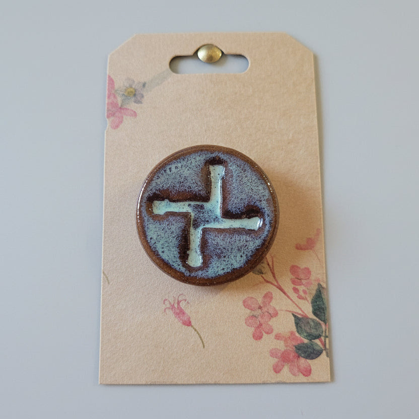 Ceramic Brooch - Bryn Awen
