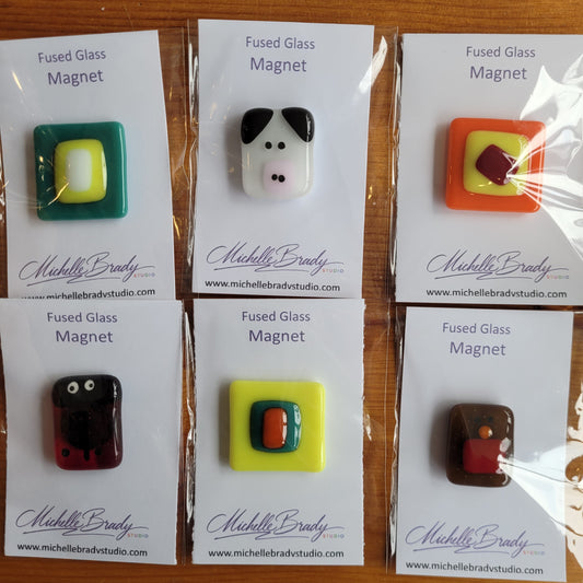 Fused Glass Magnets - Michelle Brady Studio