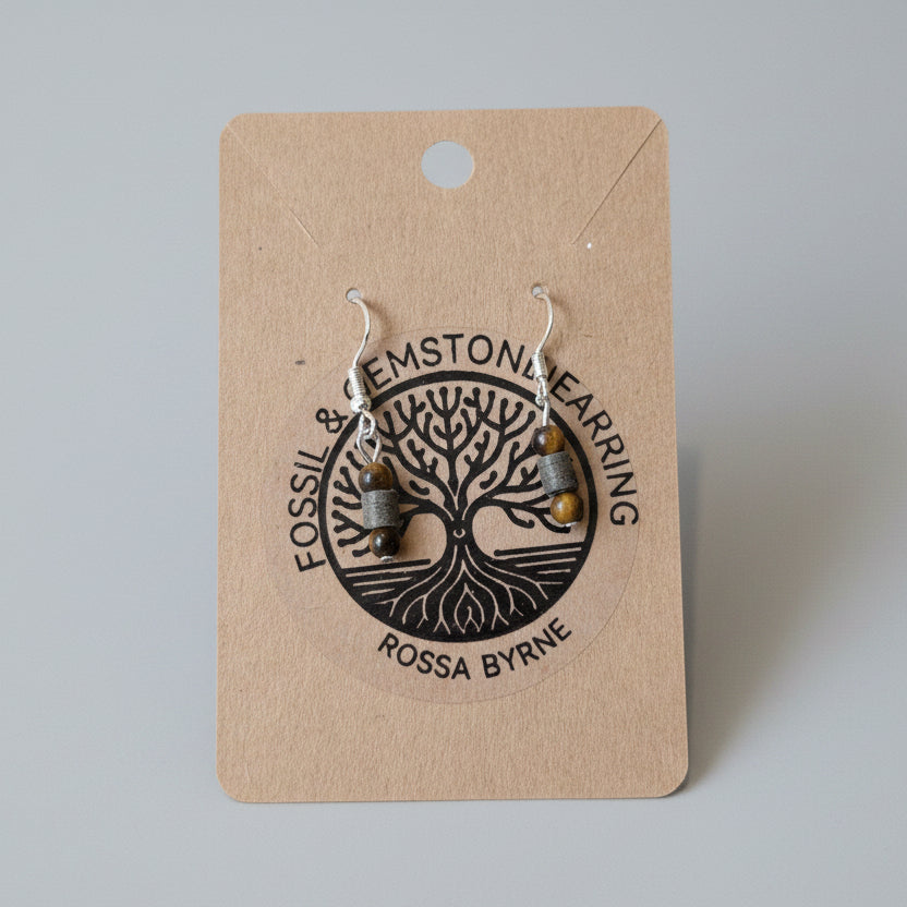 Fossil & Gemstone Earrings - Rossa Byrne