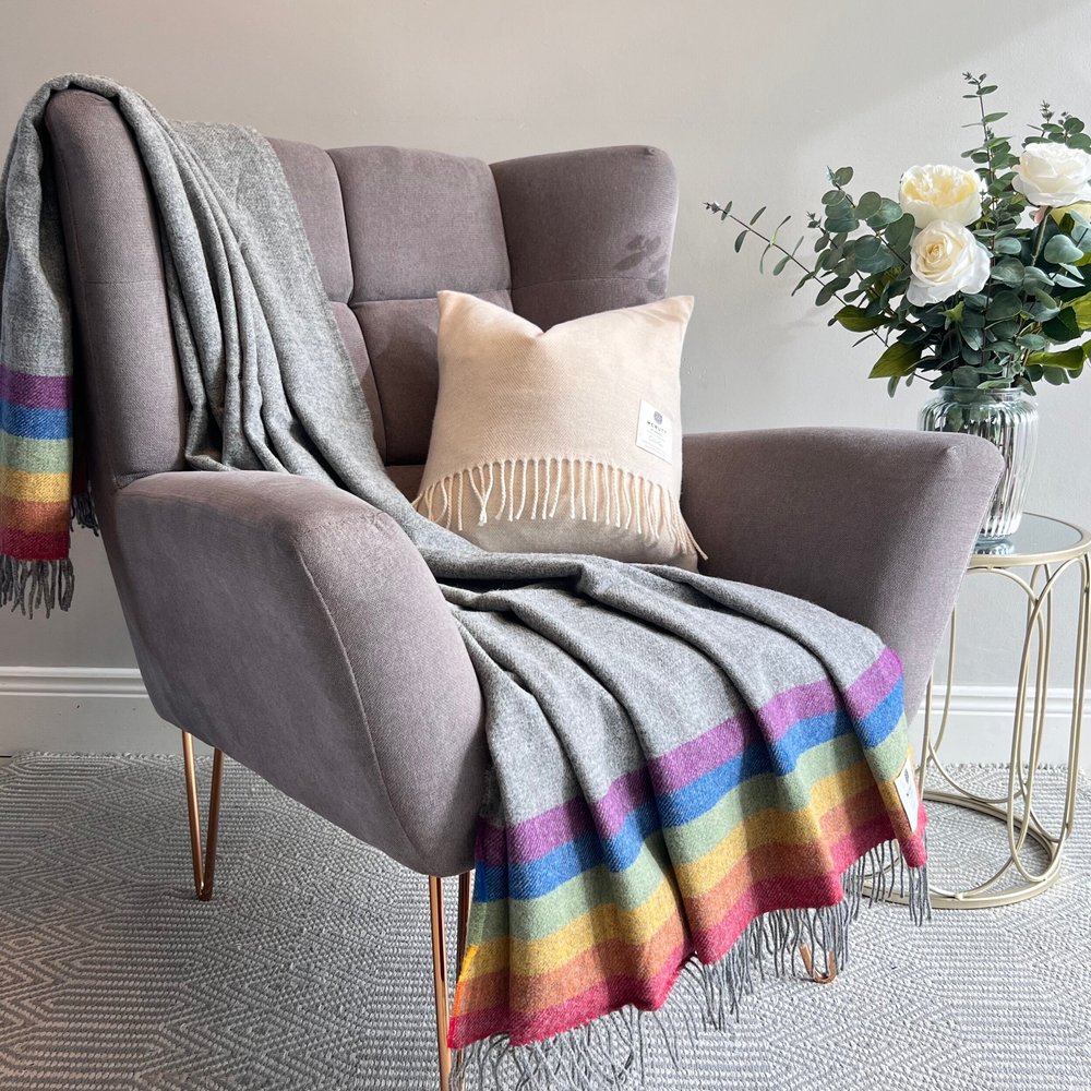 Mc Nutt Of Donegal Pure Wool Throw