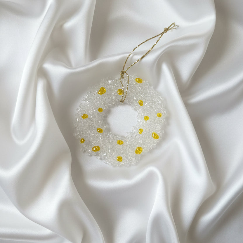 Fused Glass Christmas Star & Wreath Tree Decorations - Michelle Brady Studio