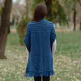Ladies Merino Pocket Shawl