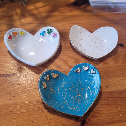 Heart trinket dish
