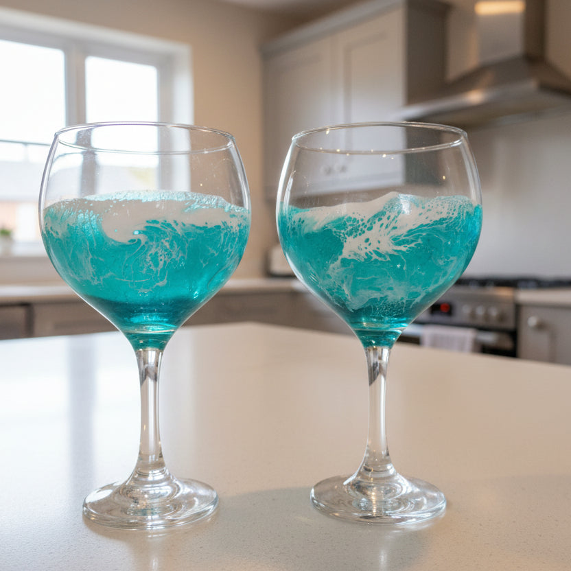 Resin Art Glassware - Lisa Hughes