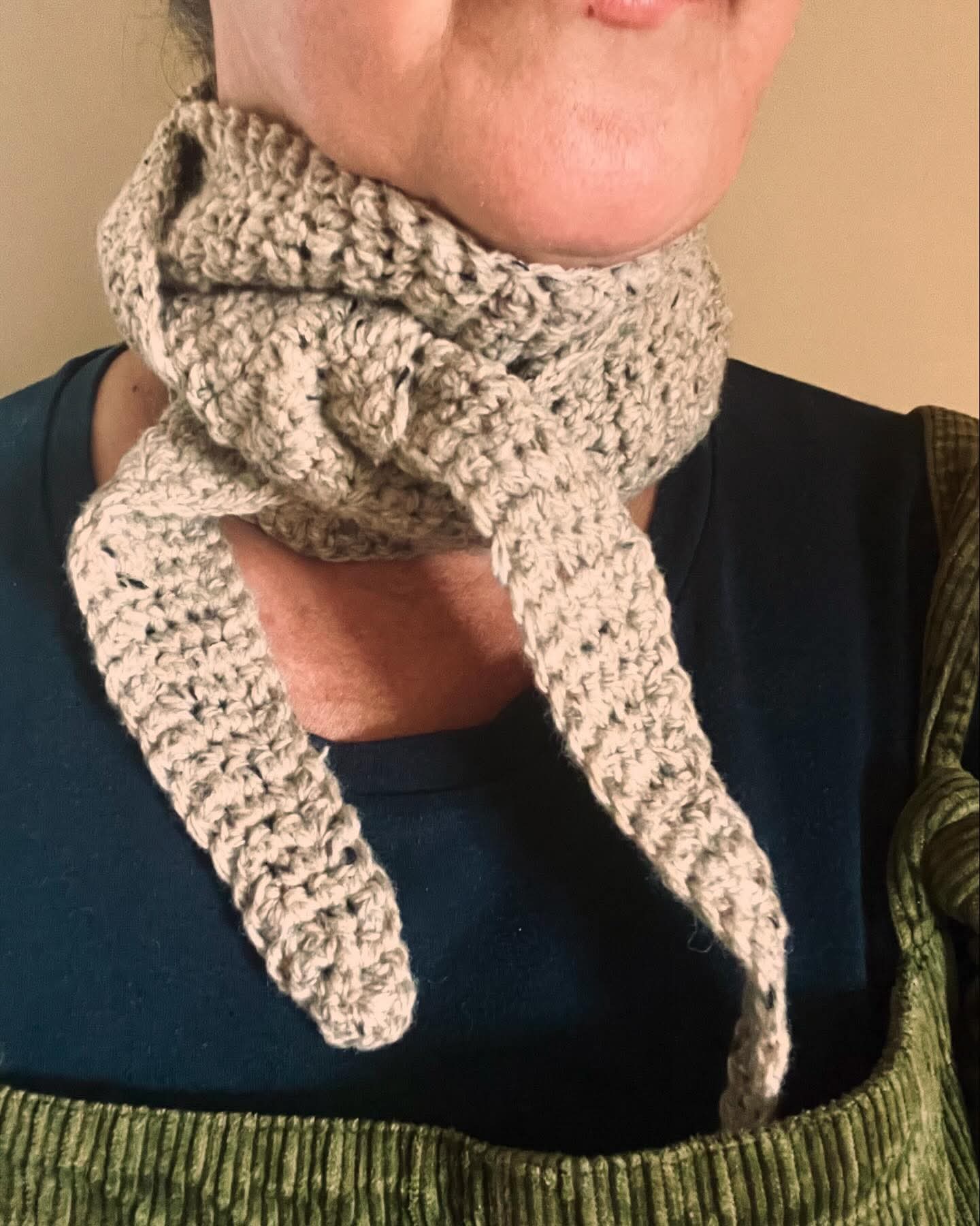 Ocean Weave - 100% Merino Wool Mini Scarf