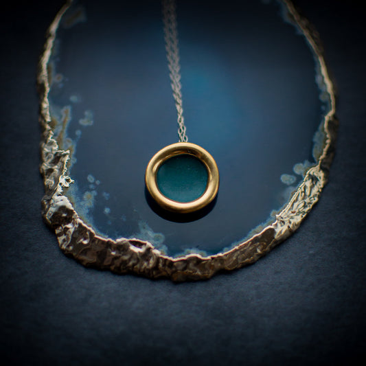 Teal Halo Necklace - Danú