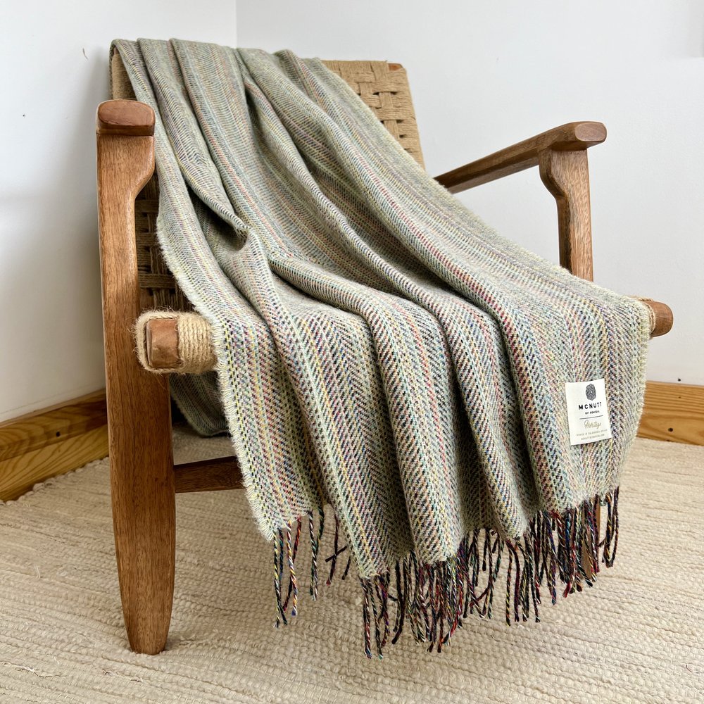Mc Nutt Of Donegal Pure Wool Throw