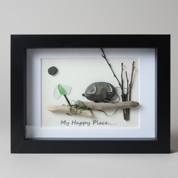 Framed Pebble & Ceramic Art - Lough Melvin Studio