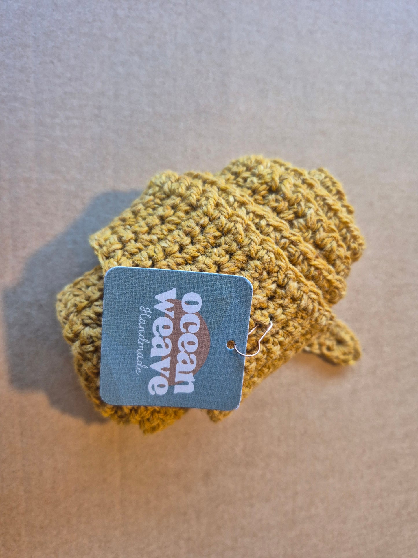 Ocean Weave - 100% Merino Wool Mini Scarf