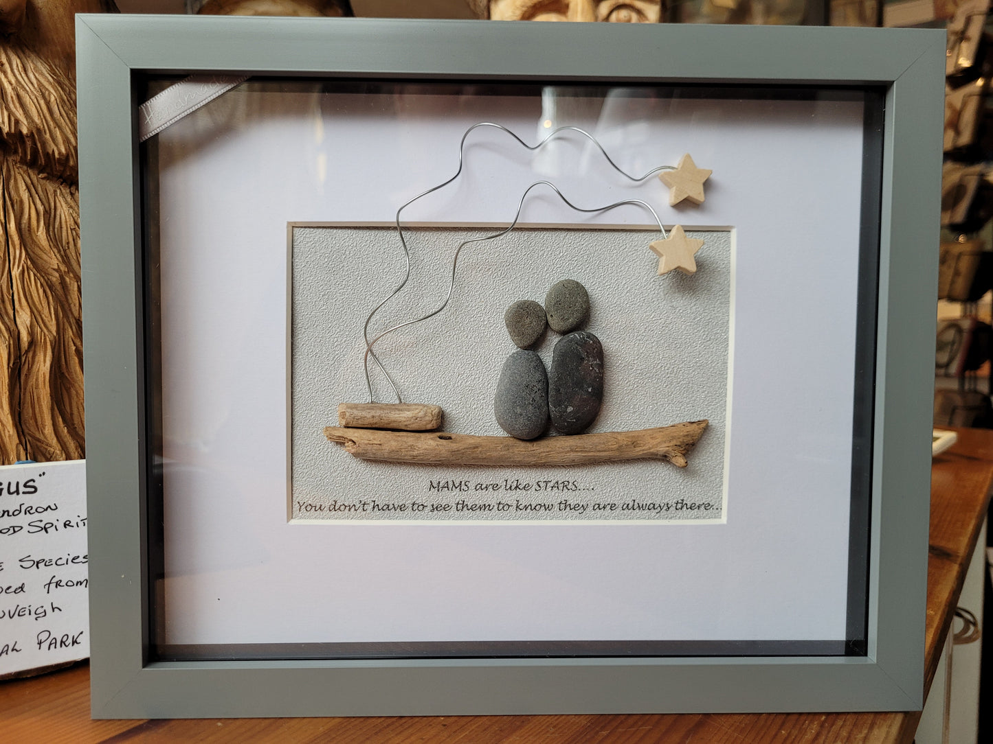 Framed Pebble & Ceramic Art - Lough Melvin Studio