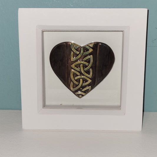 Bryn & Awen - Framed Ceramic Heart Designs
