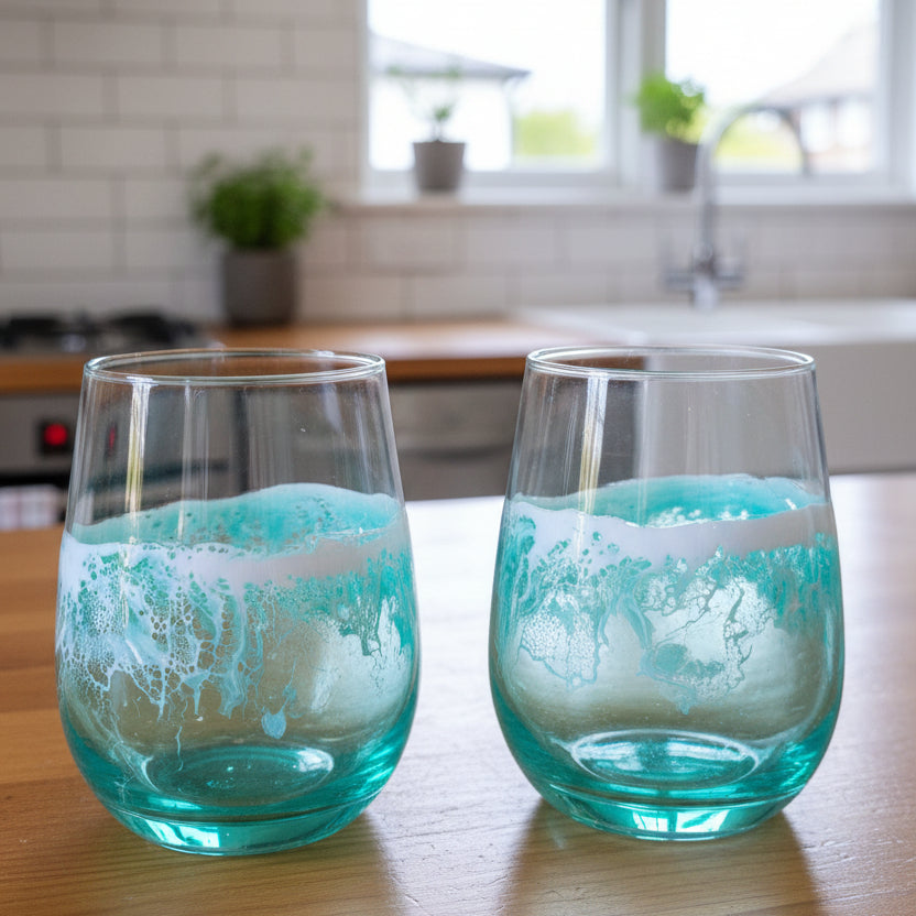 Resin Art Glassware - Lisa Hughes