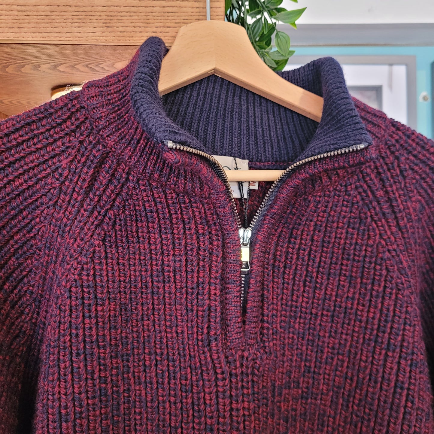 Wool Half Zip Sweater