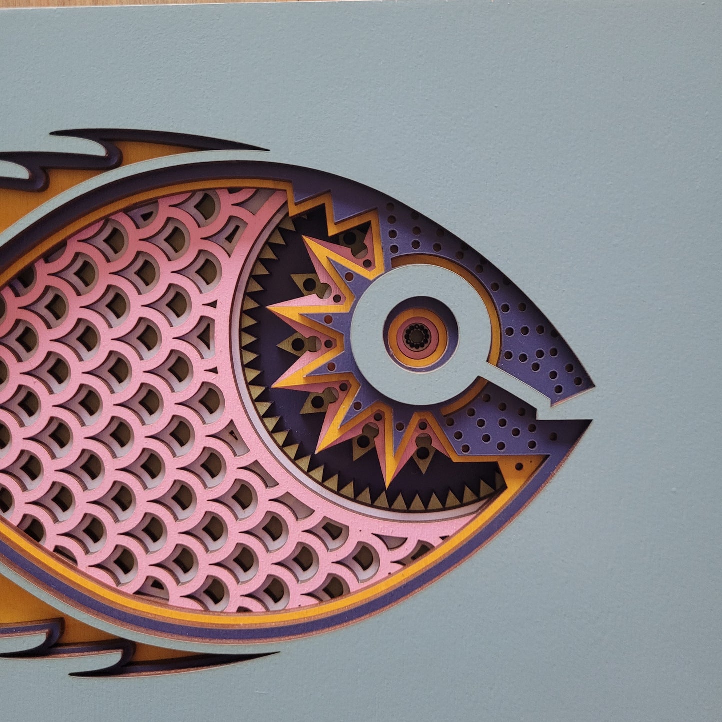 Seven2 Art - Wall Art - Samantha, geometric fish