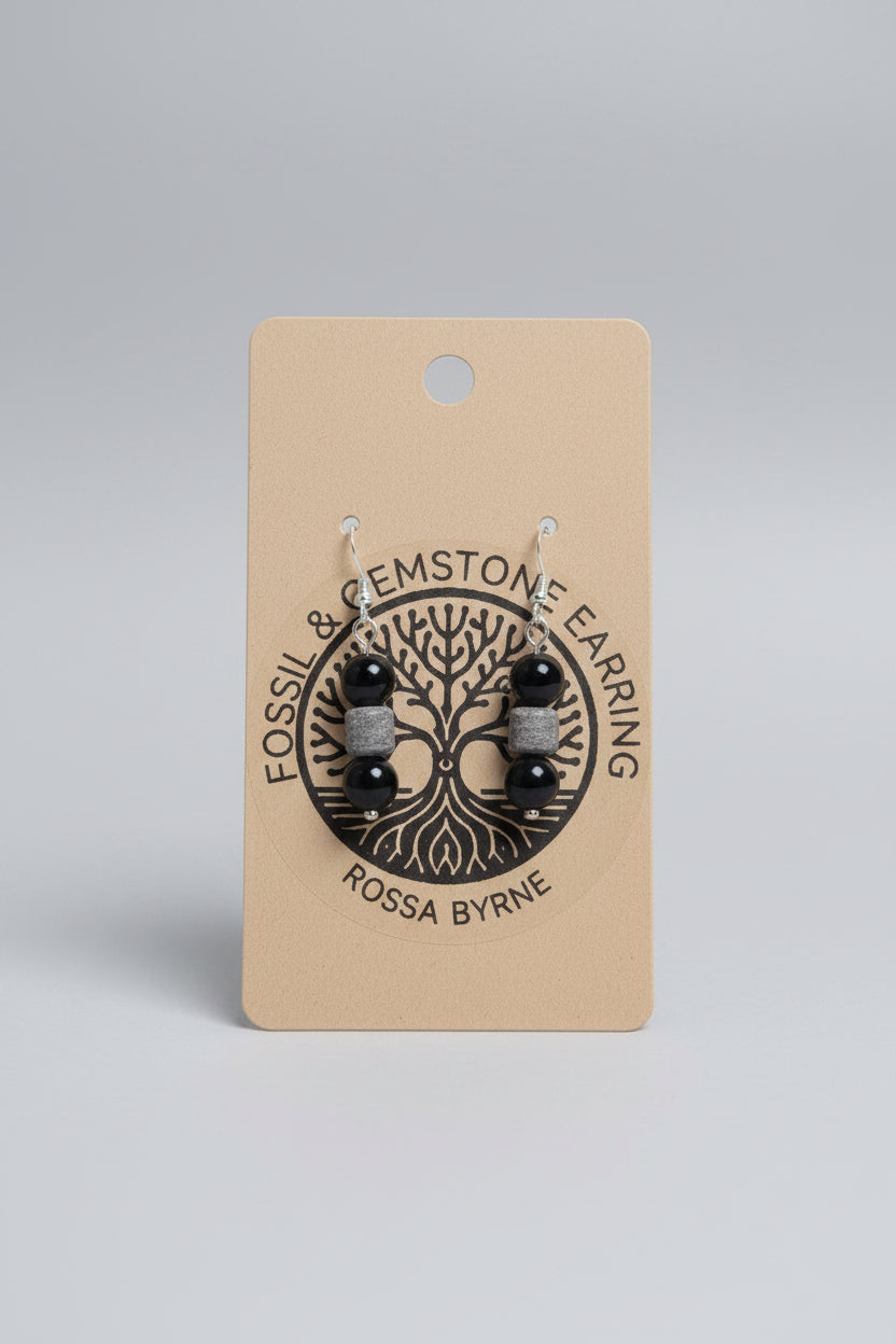 Fossil & Gemstone Earrings - Rossa Byrne