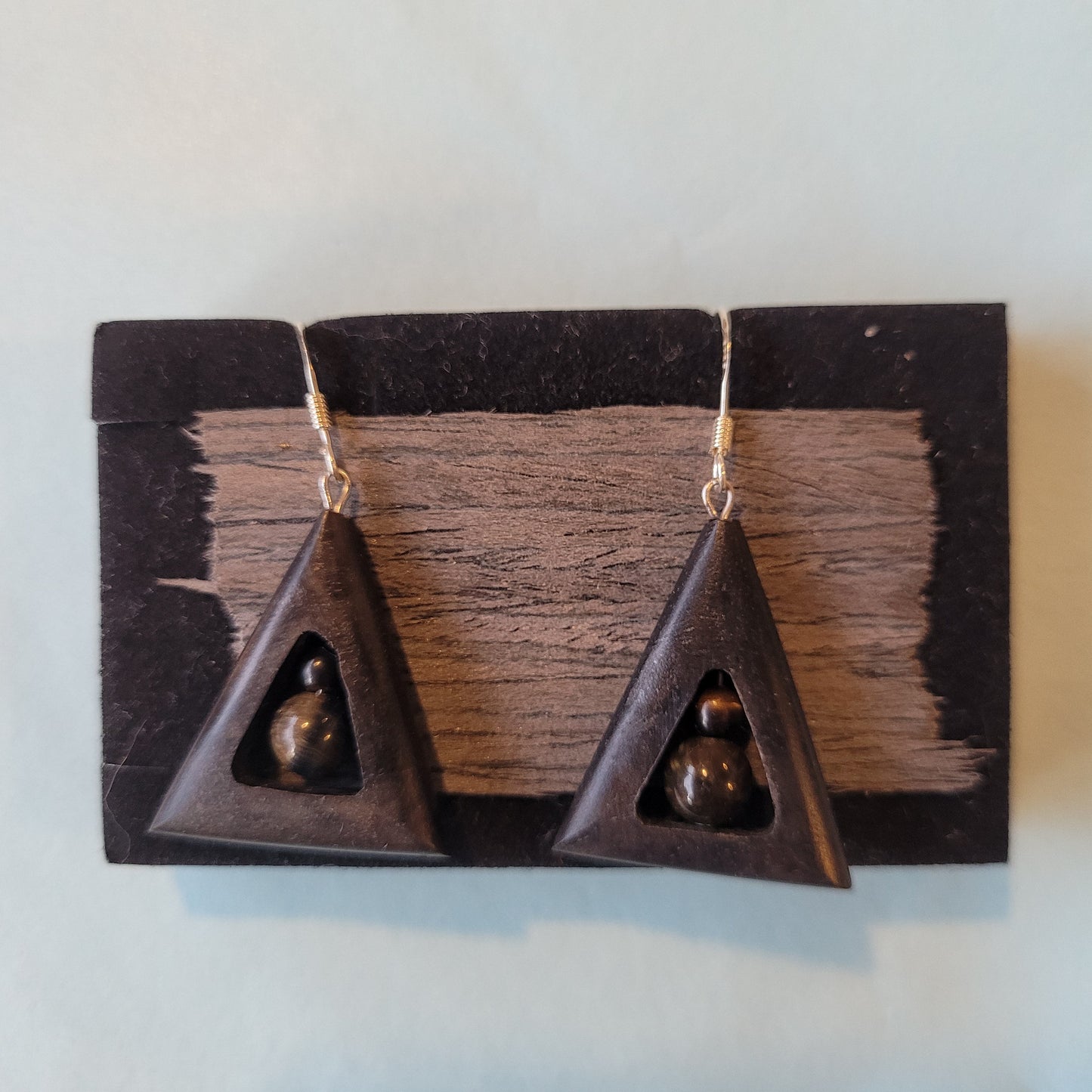Handmade Bog Oak Earrings - Rossa Byrne