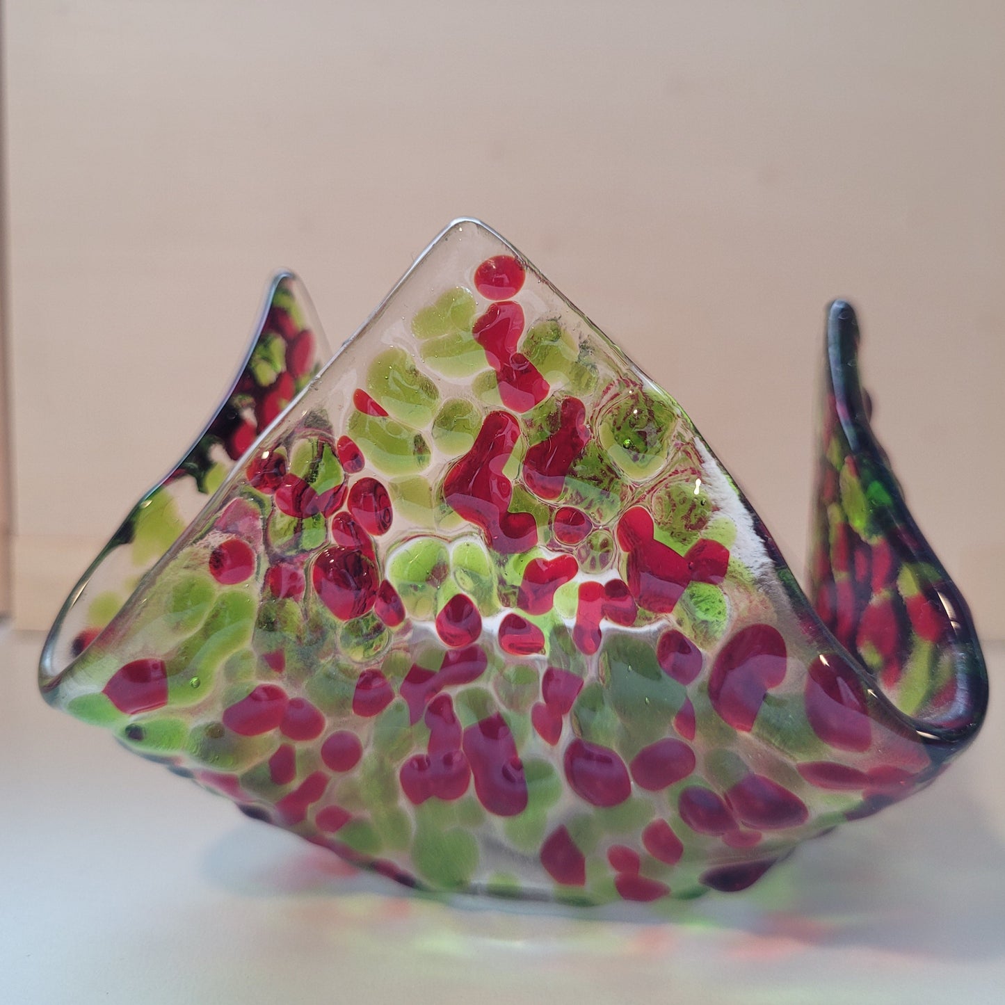 Fused Glass Candle / Trinket Holder - Michelle Brady Studio