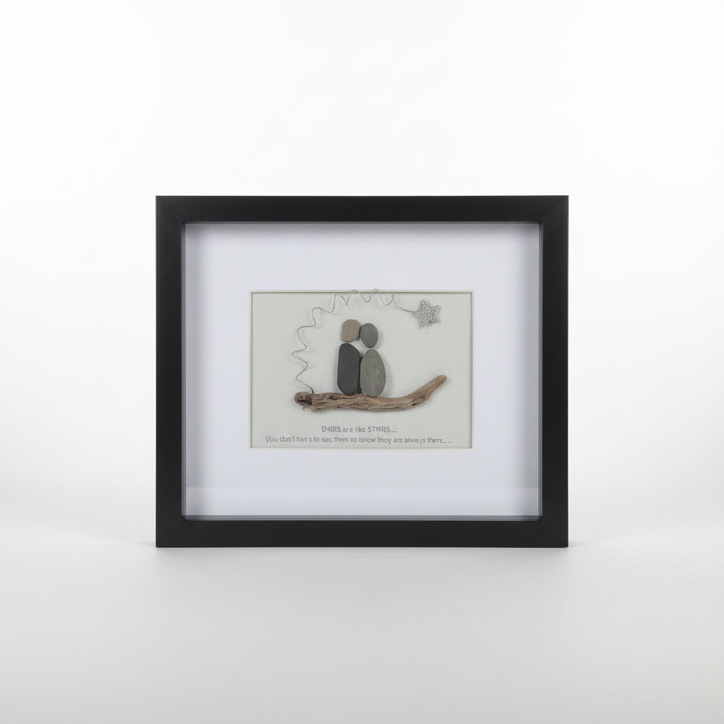 Framed Pebble & Ceramic Art - Lough Melvin Studios
