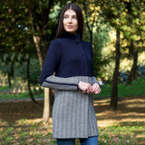 Ladies Herringbone Wool Coat