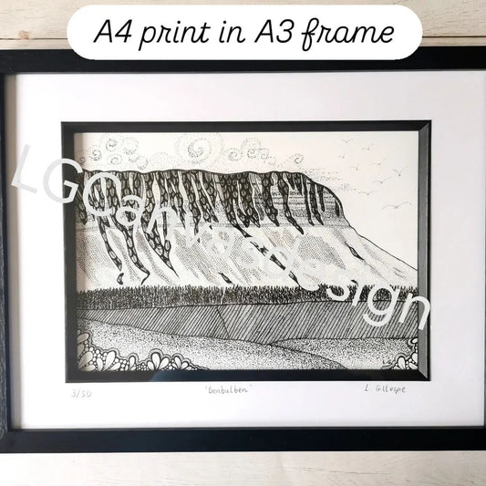 Benbulben - LG Canvas Designs Framed & Mounted Print