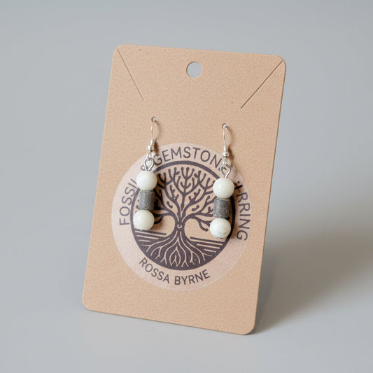Fossil & Gemstone Earrings - Rossa Byrne