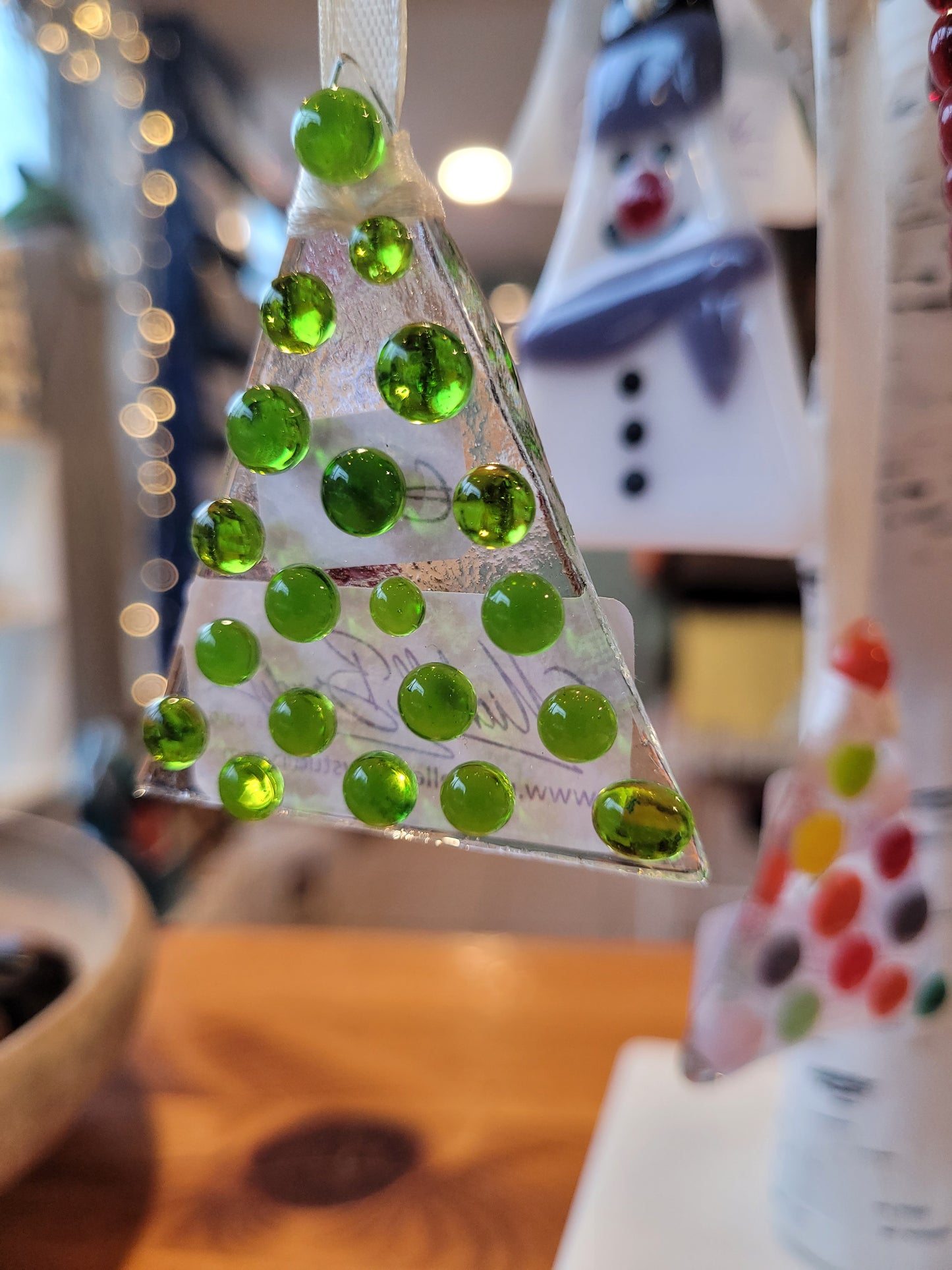 Fused Glass Christmas Tree Decorations - Michelle Brady Studio