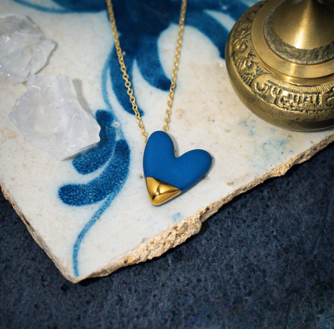 Gold-Dipped Heart Necklace - Danú
