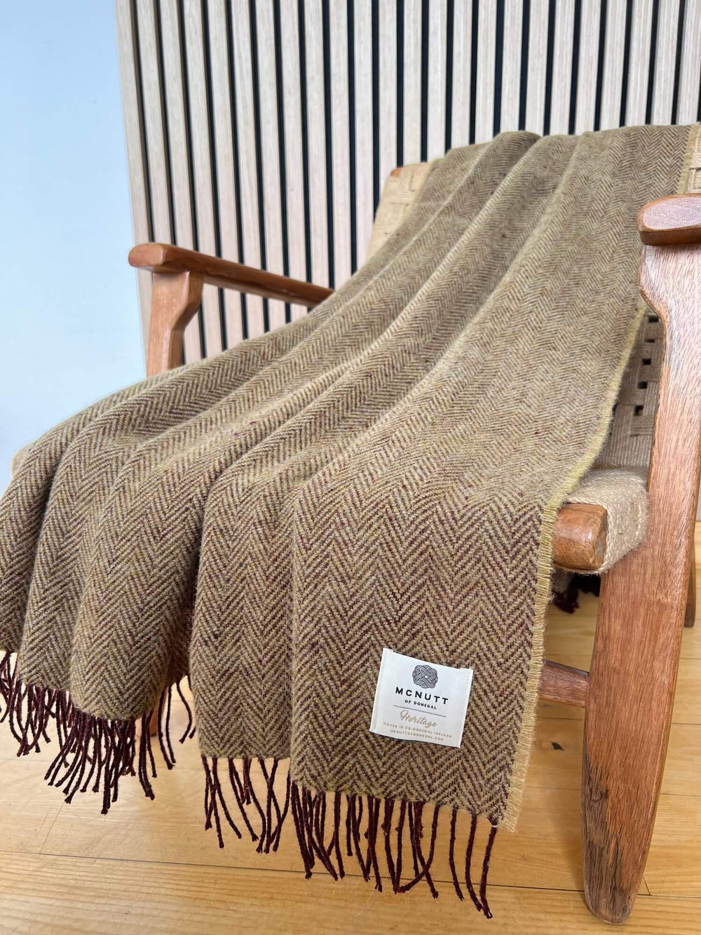 Mc Nutt Of Donegal Pure Wool Throw