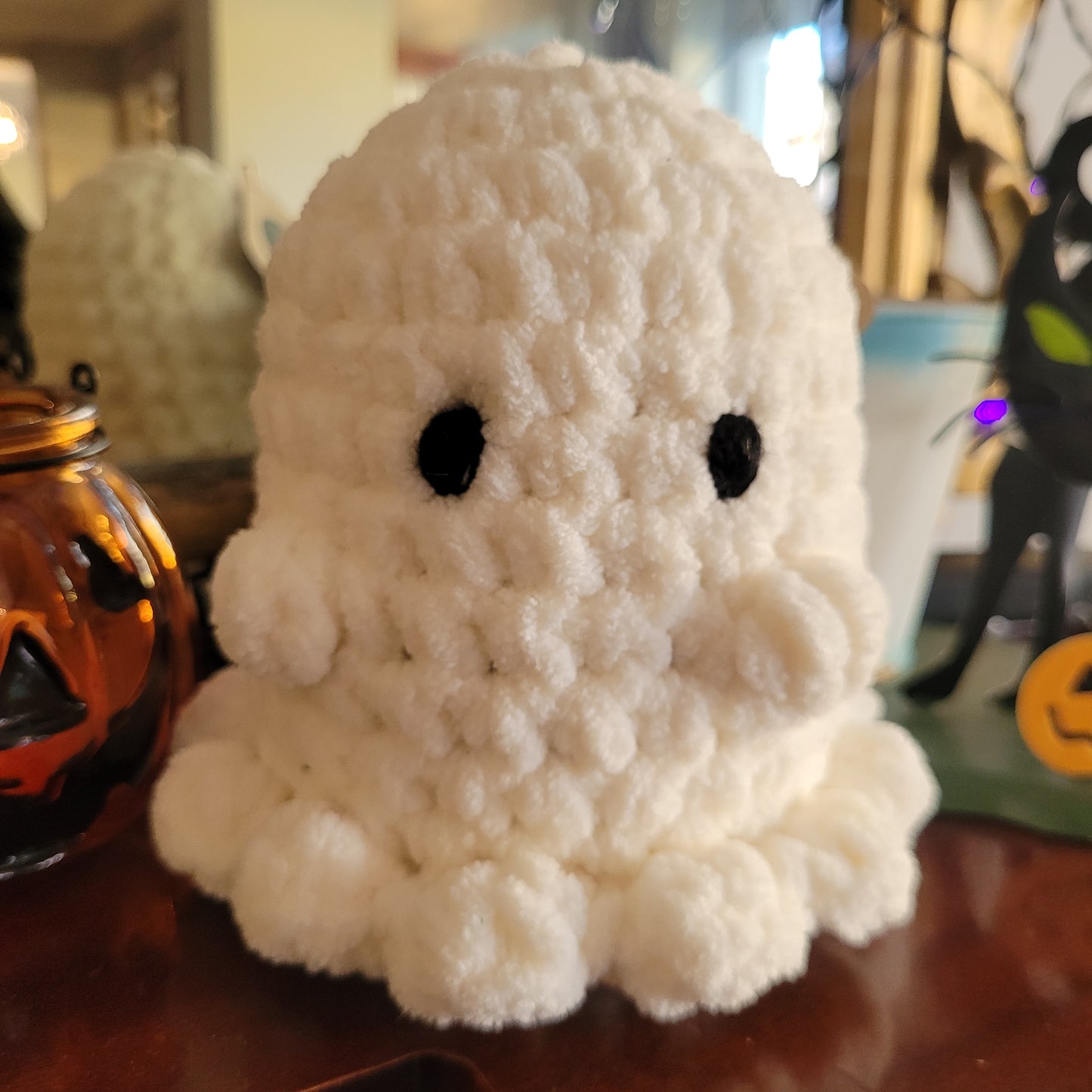 Handmade Crochet Pumpkins & Ghosts
