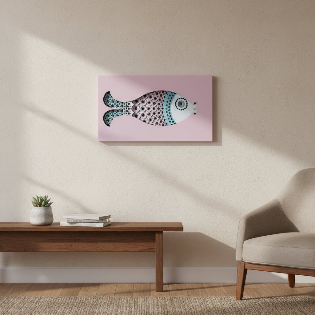 Seven2 Art - Wall Art - Samantha, geometric fish