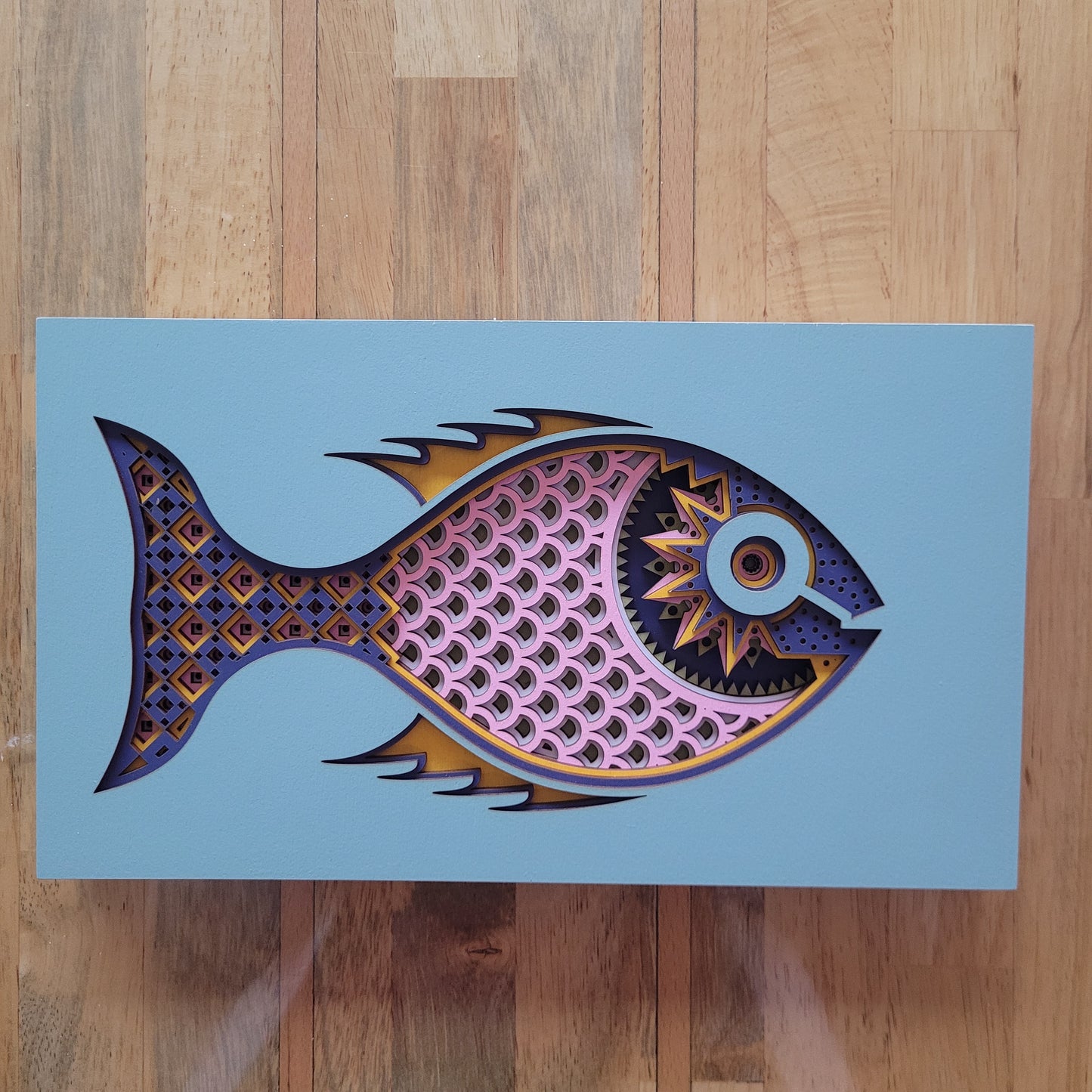 Seven2 Art - Wall Art - Samantha, geometric fish