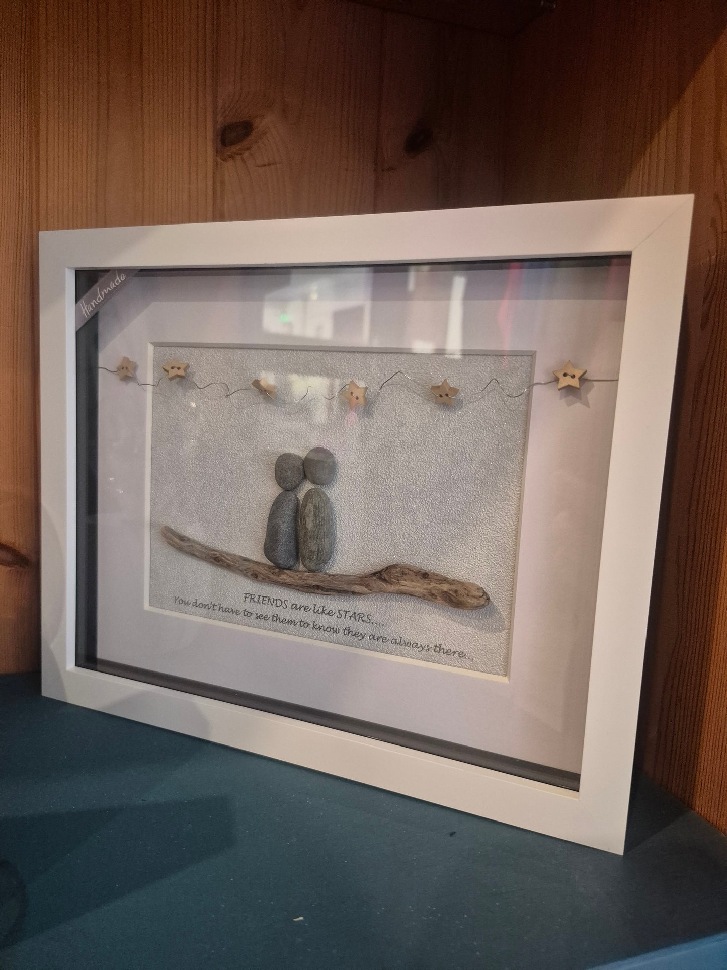 Framed Pebble & Ceramic Art - Lough Melvin Studio