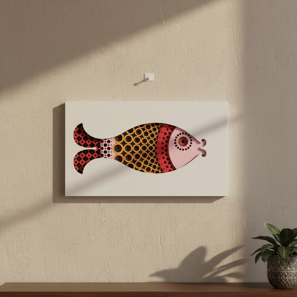 Seven2 Art - Wall Art - Samantha, geometric fish