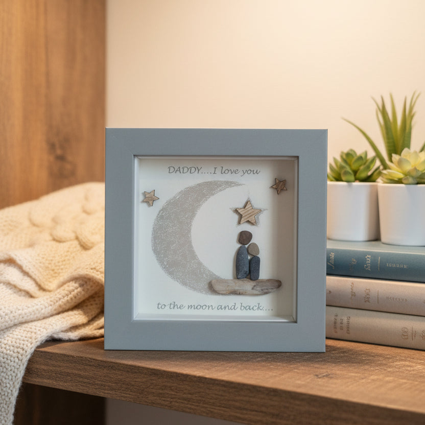 Framed Pebble & Ceramic Art - Lough Melvin Studio