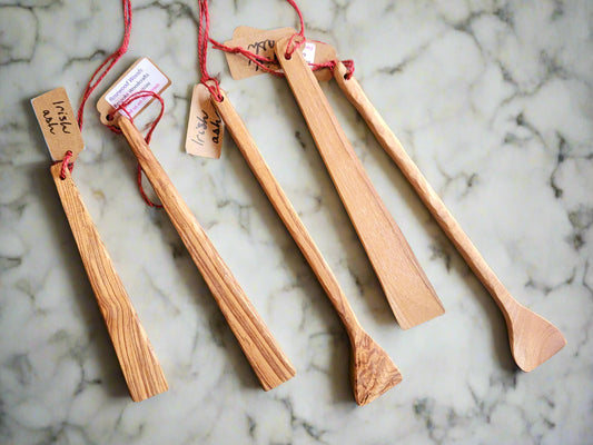 Hand-Carved Irish Ash Mini Spatulas