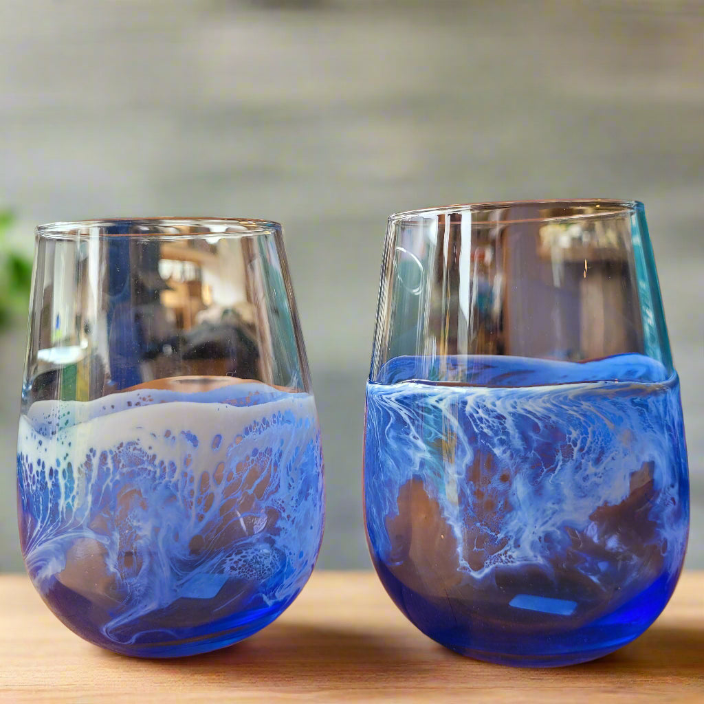 Resin Art Glassware - Lisa Hughes
