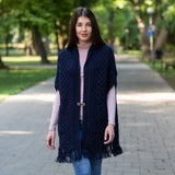 Ladies Merino Pocket Shawl