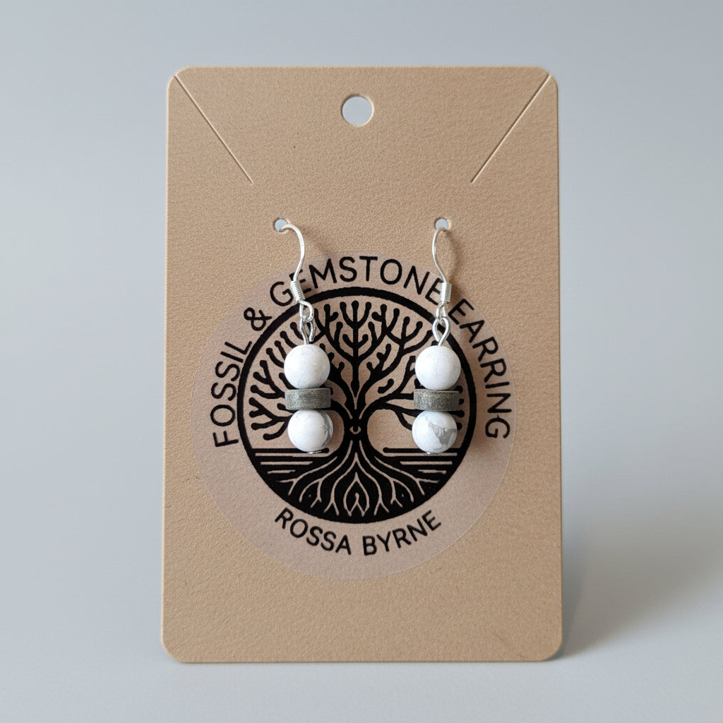 Fossil & Gemstone Earrings - Rossa Byrne
