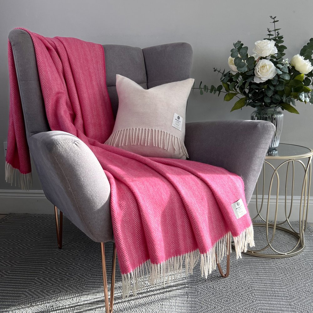 Mc Nutt Of Donegal Pure Wool Throw