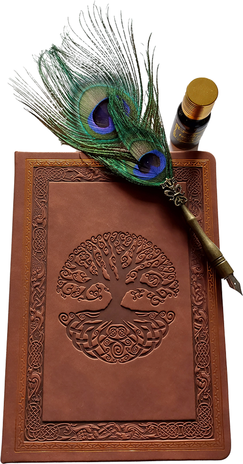 Celtic Leather Writing Journal - Large