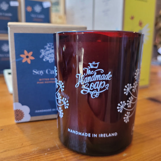 The Handmade Soap Co -  Bitter Orange, Pink Pepper & Hay Candle