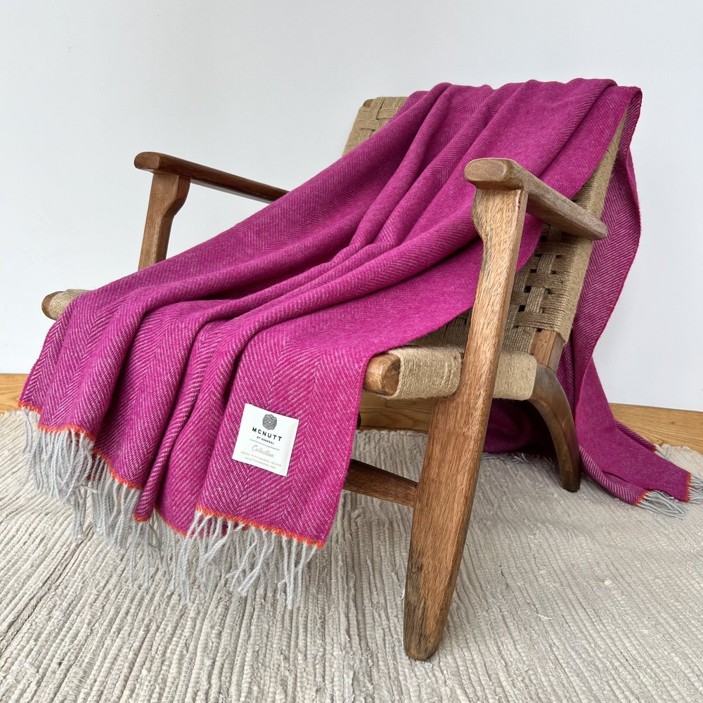 Mc Nutt Of Donegal Pure Wool Throw